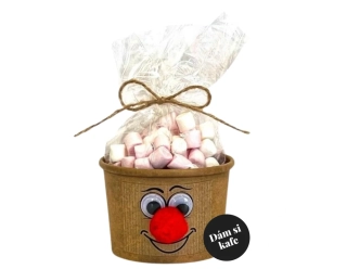 Kelímek s obličejem - Mini Marshmellow 50g