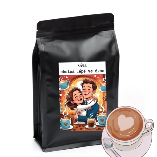 Káva Chutná lépe ve dvou Brazílie Santos 250g Dám si kafe
