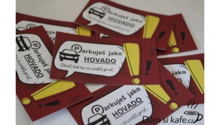 Parkovací kartička „Parkuješ jako hovado“ 30ks